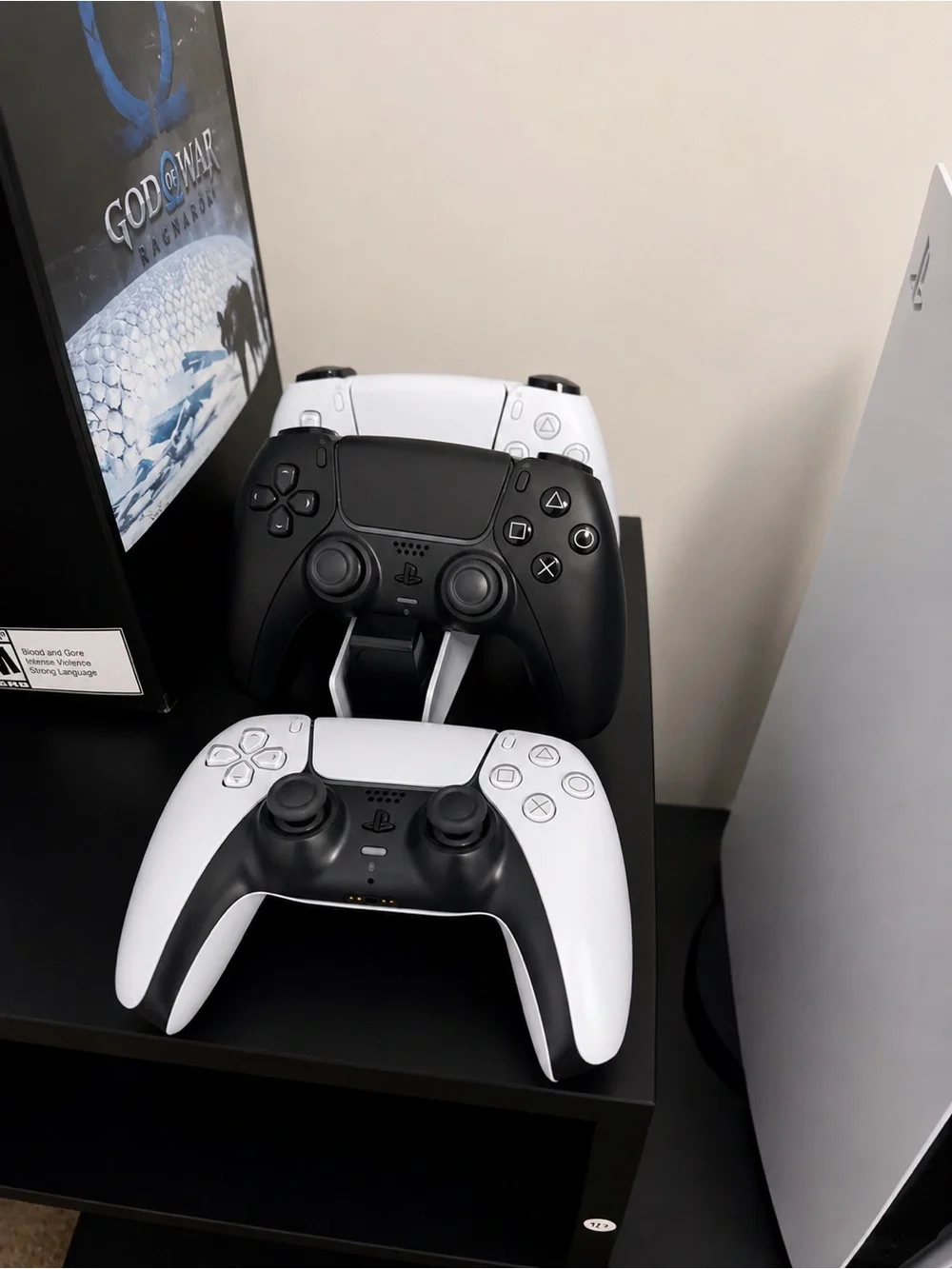 Sony PS5 Digital Edition Console Bundle in White and Black